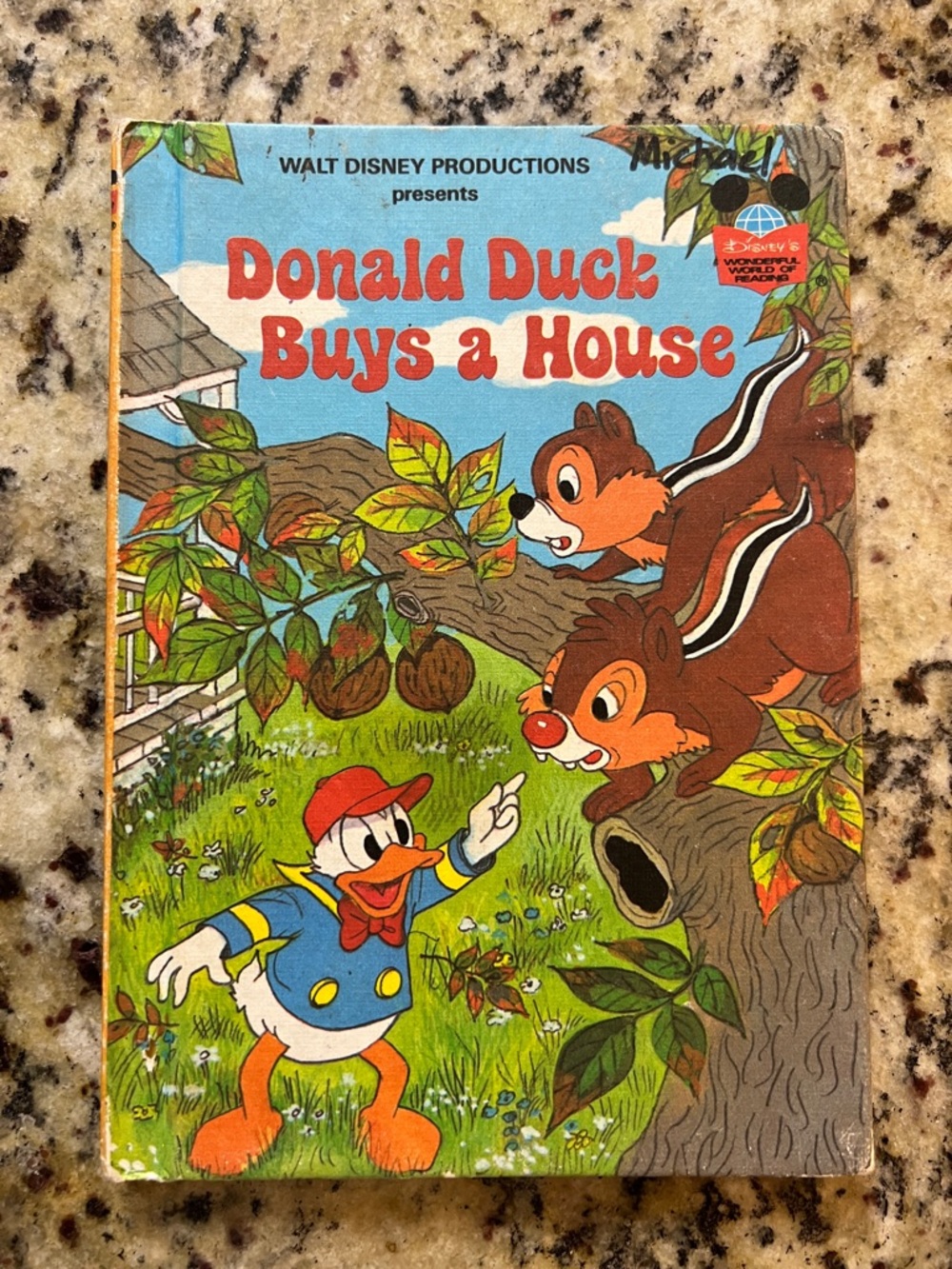 Donald Duck Buys a House Vintage Disney hardback book